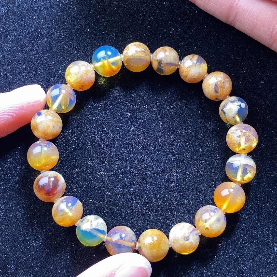 琥珀颈饰未镶嵌11克10mm