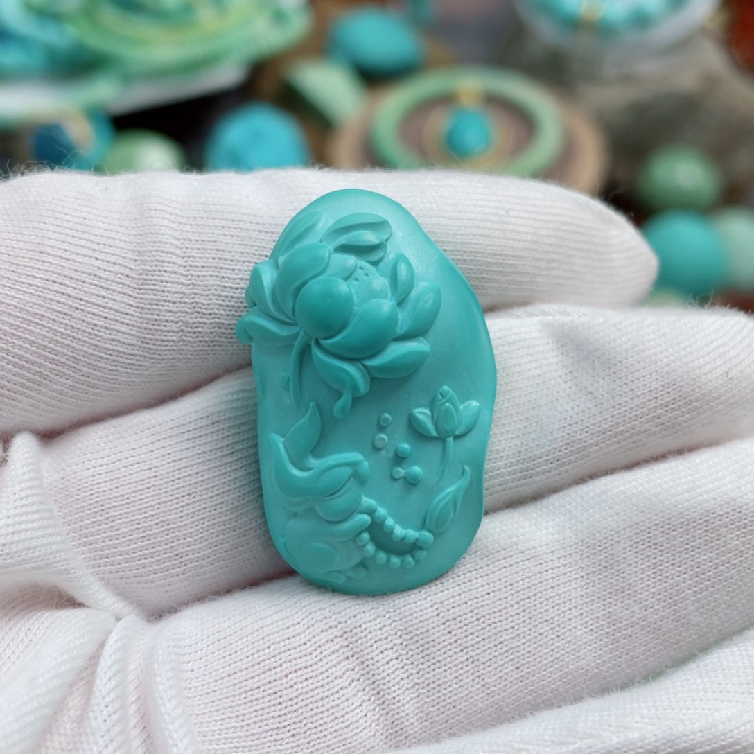 绿松石珠宝奇石未镶嵌