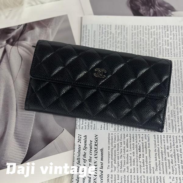 大吉中古/Chanel香奈儿黑银钱包