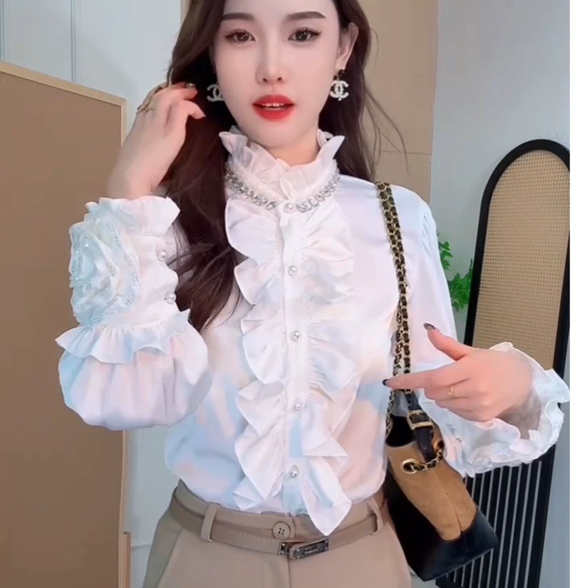 A组89【800-850】2024新年洋气百搭上衣女