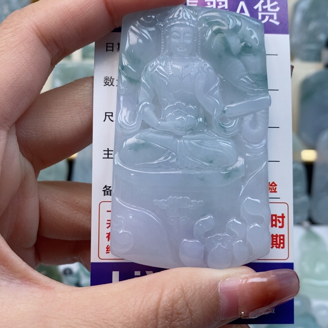 翡翠颈饰未镶嵌洛普贤天然缅甸翡翠