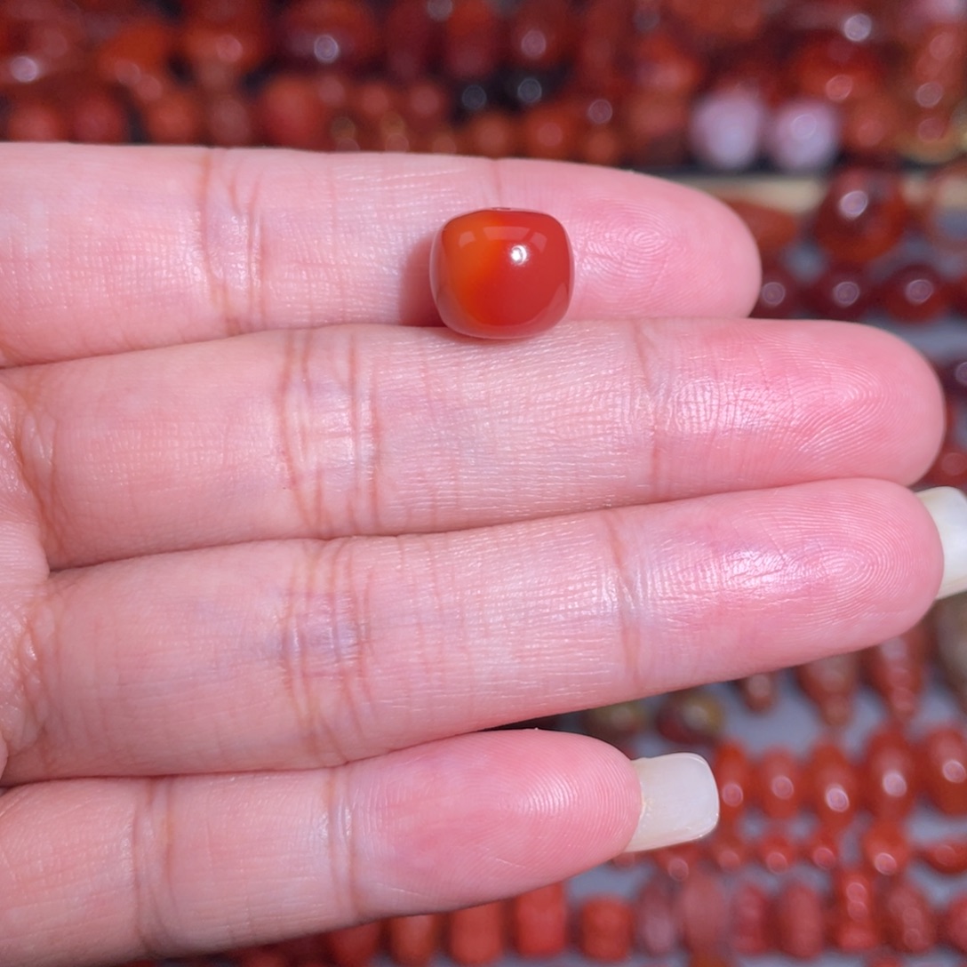 南红玛瑙未镶嵌瓦西老型10.2mm