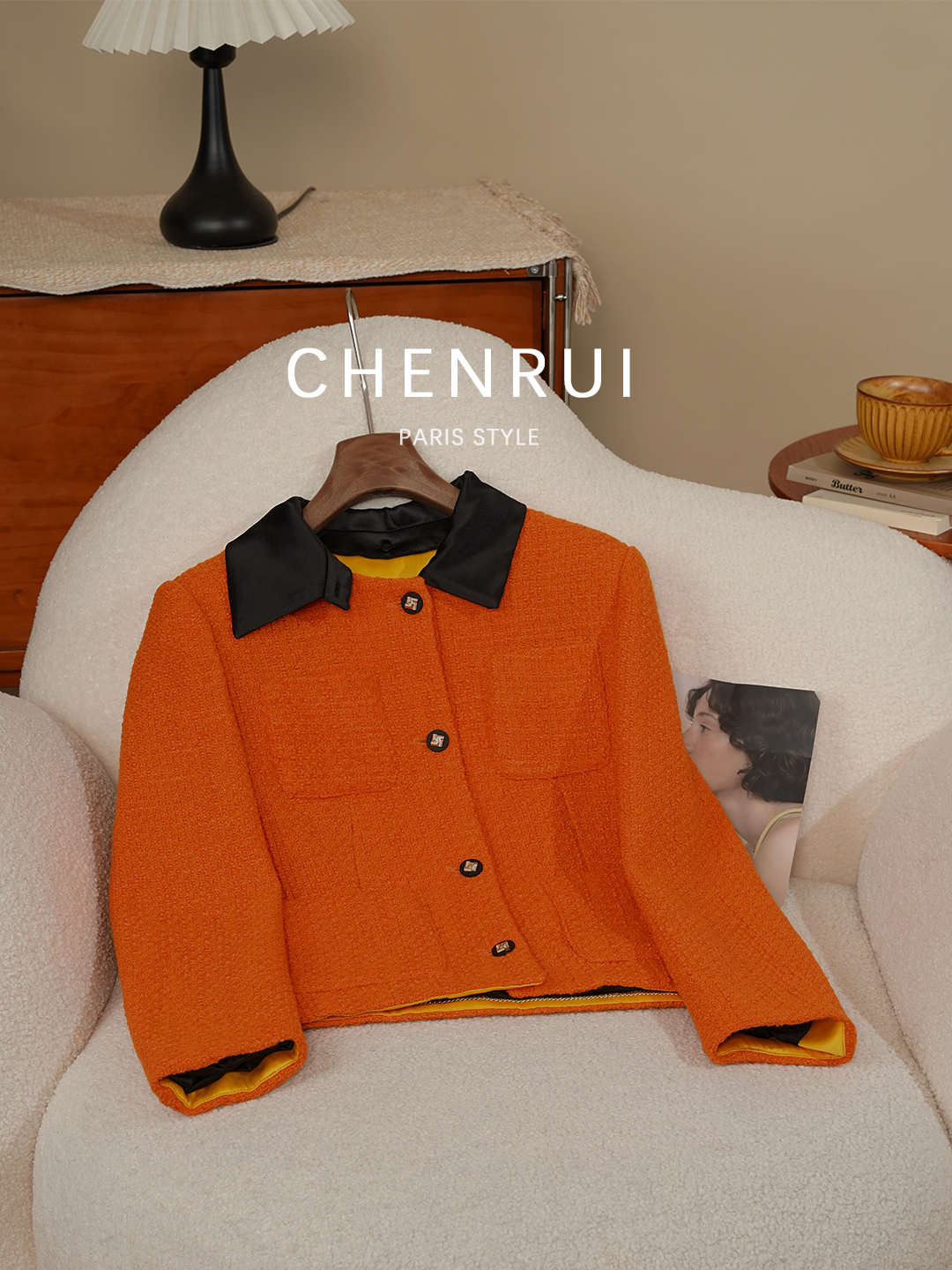 2025新款阿加莎之秋晨锐小香风外套6433