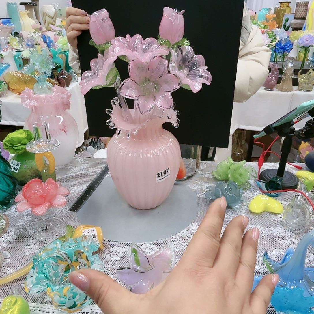 福利不退不换琉璃花瓶艺术品