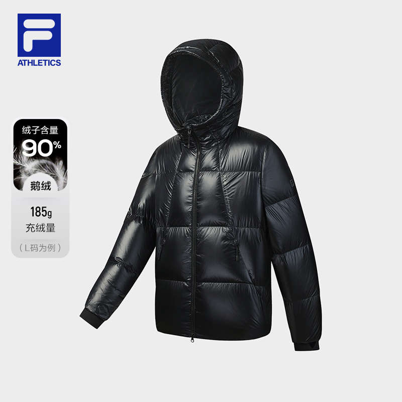 【黑金系列鹅绒服】斐乐飞羽男【保暖耐磨】轻量化羽绒服A11M541905F