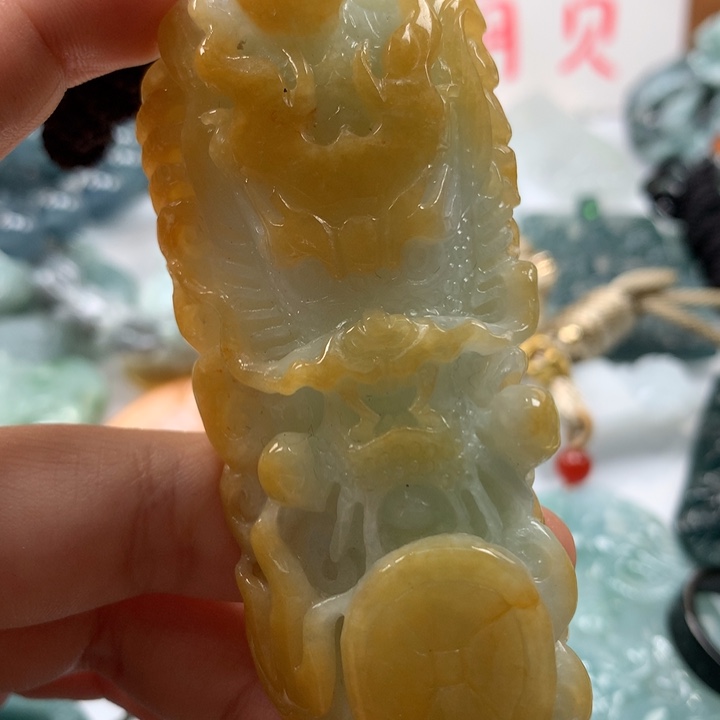 翡翠颈饰未镶嵌保真天然A货翡翠