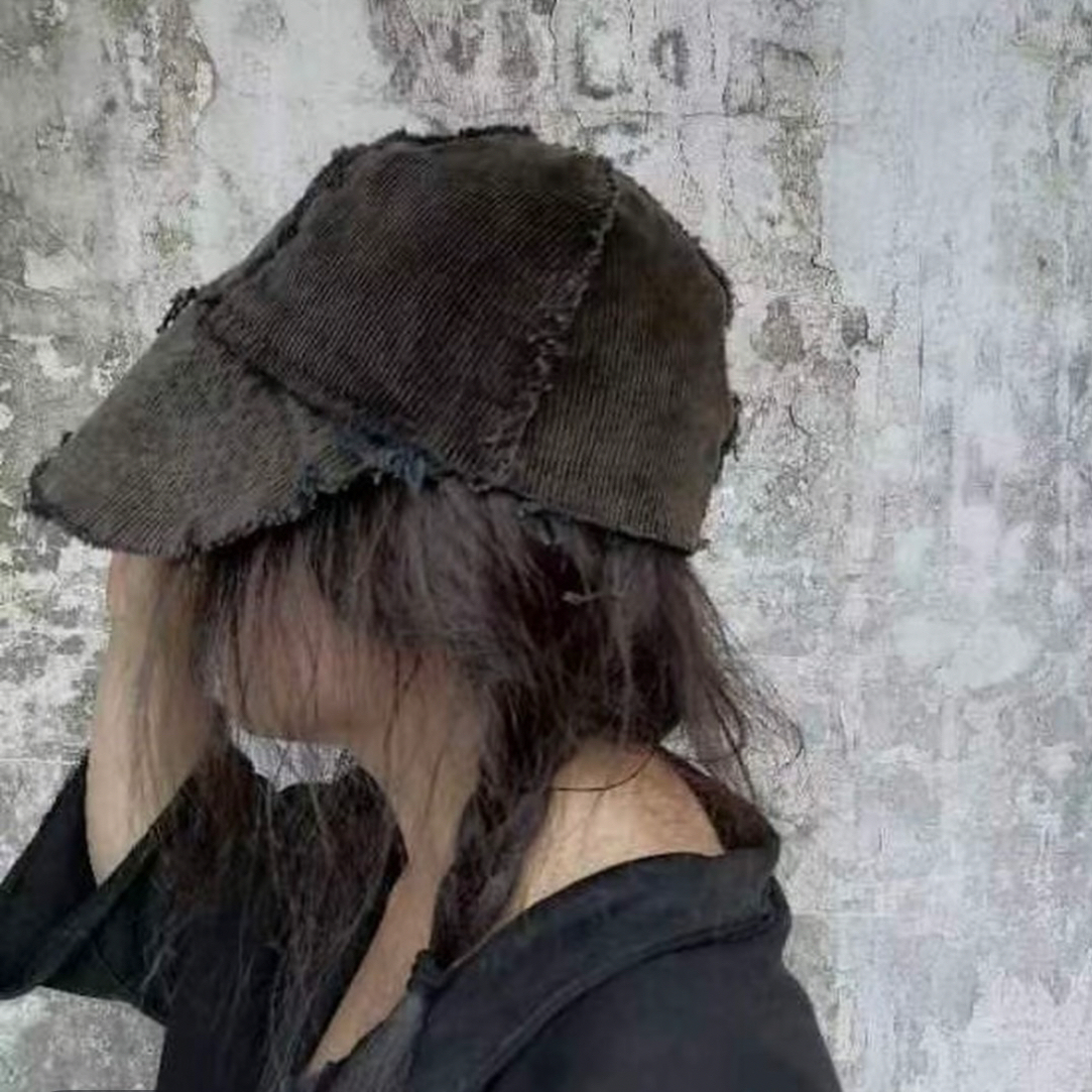 《樆木布衣》复古灯芯绒遮阳帽