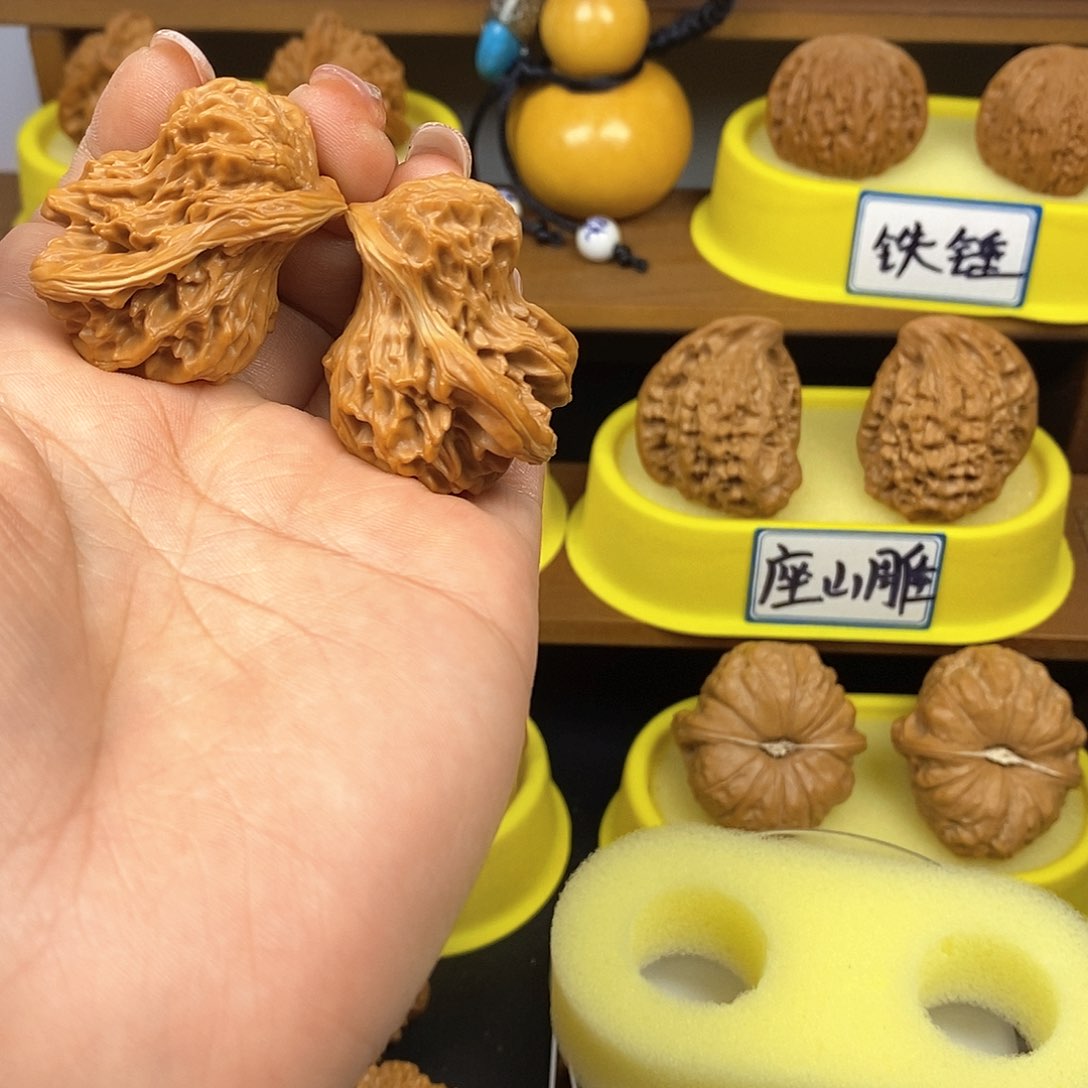 核桃渔**行小鸟 文玩/木作/... 文玩把