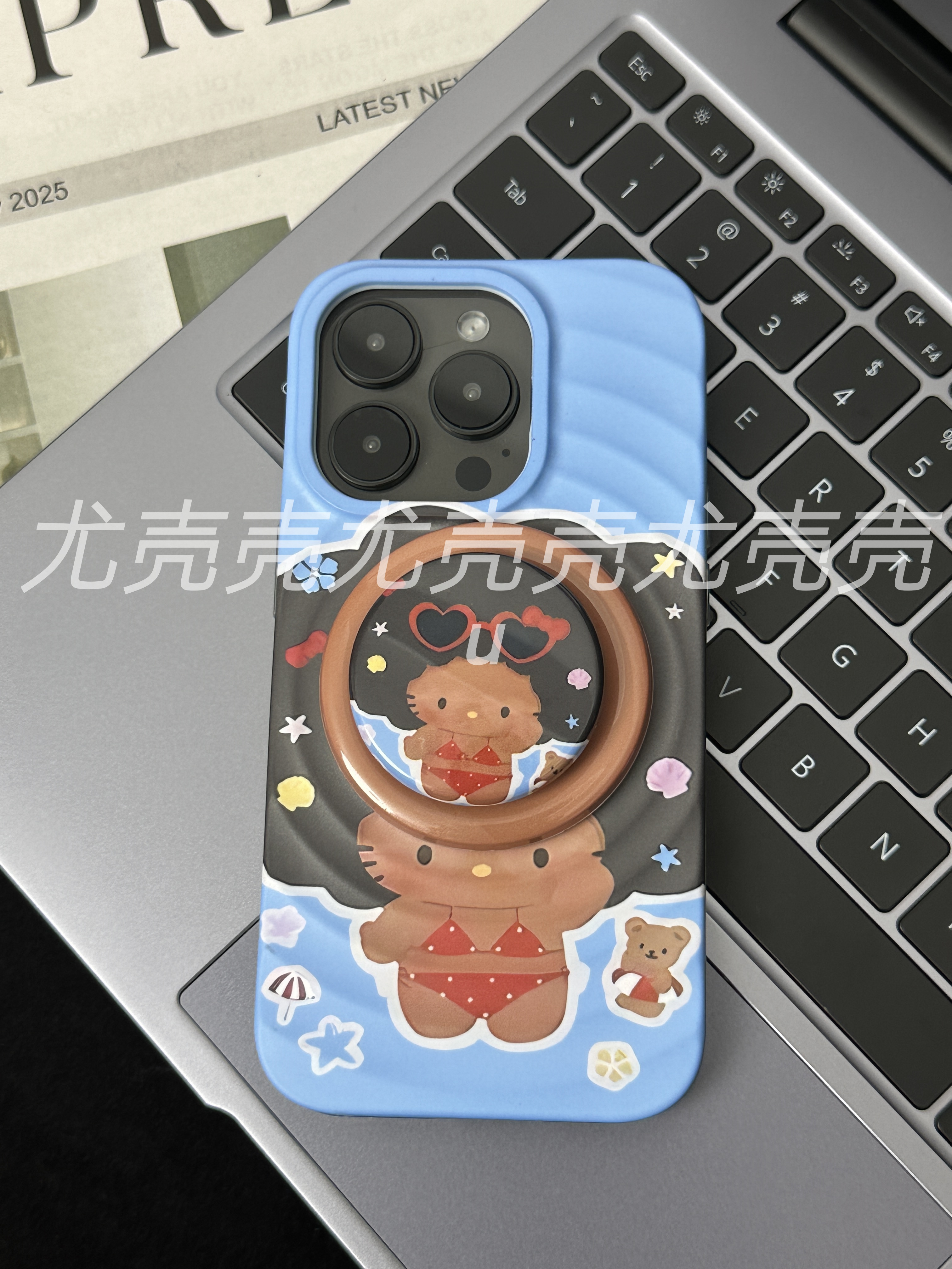爆炸头菲林二合一磁吸手机壳适用于苹果/13/14/15/16Promax华为