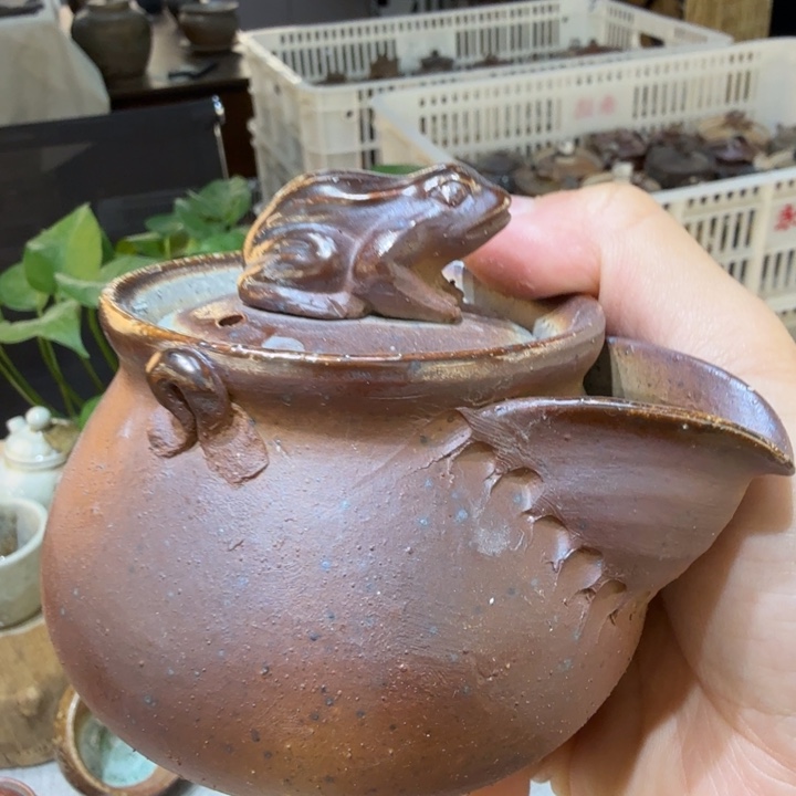 陶盘柴烧福利心哦多多