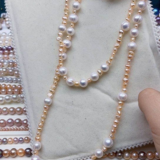 淡水珍珠毛衣链未镶嵌