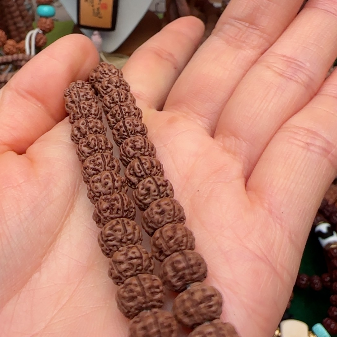 吊坠金刚菩提如*凹底梅花双圈卡8