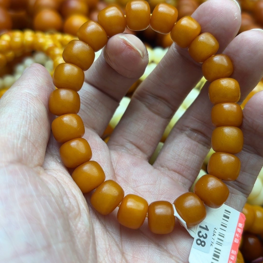 琥珀手链未镶嵌蜜蜡