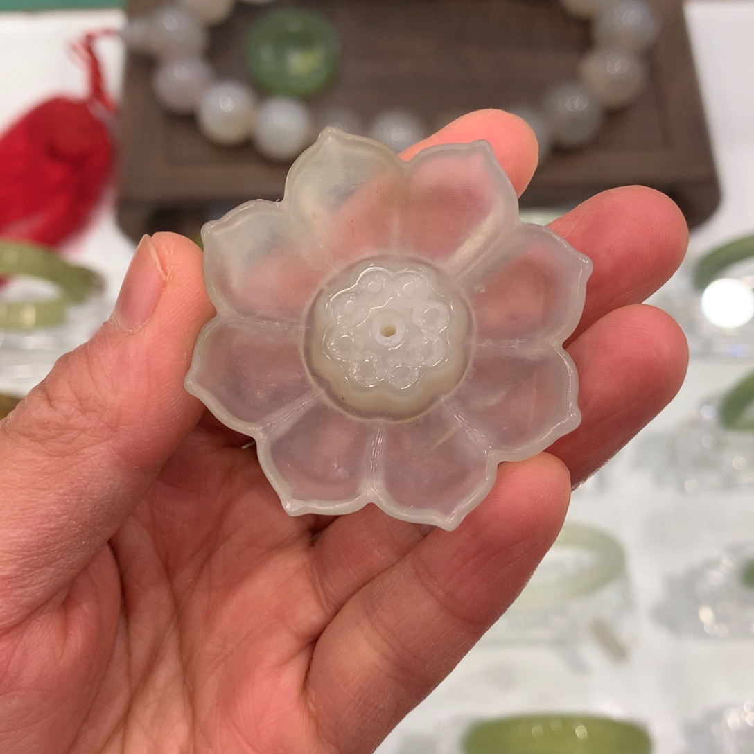 岫玉未镶嵌岫玉香插