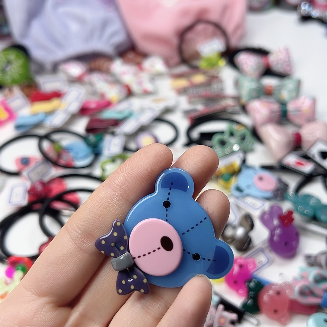 韩国儿童蓝熊发夹