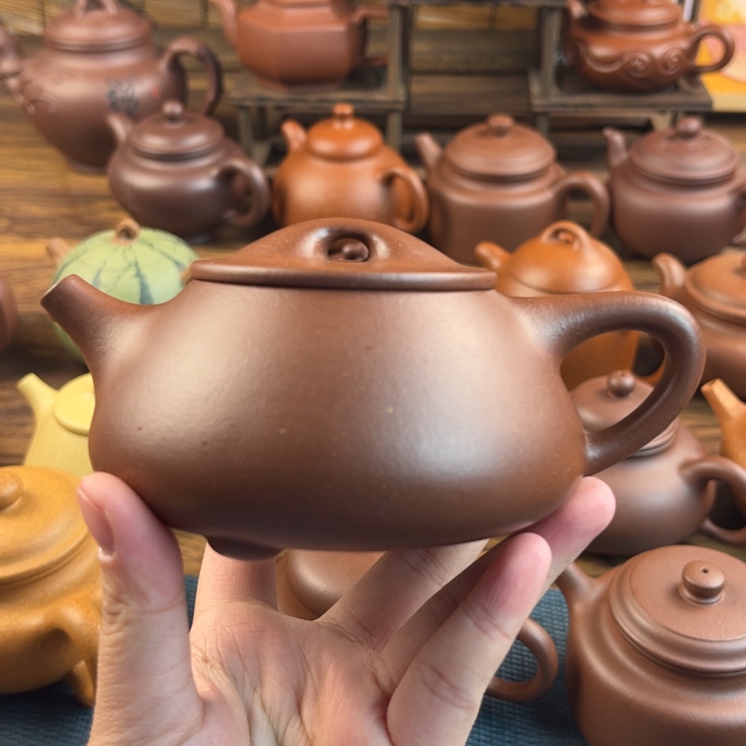 用***里茶壶紫砂手工制作工艺精湛