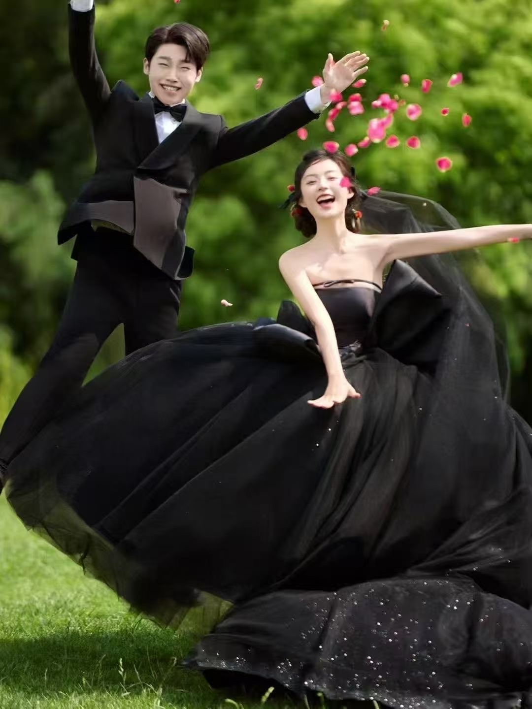【云湾】主纱抹胸长裙常规纯色婚纱、晚会、声乐艺考礼服晚装
