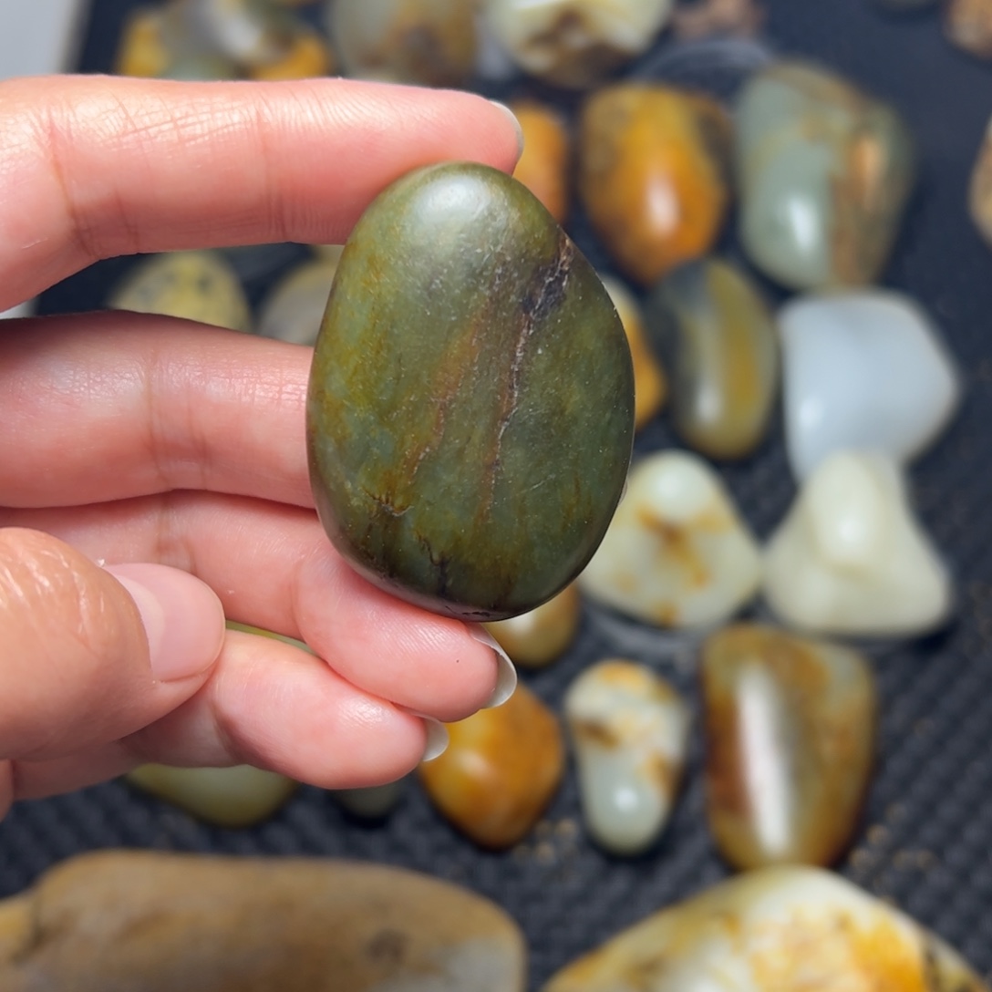 和田玉未镶嵌挂件B12