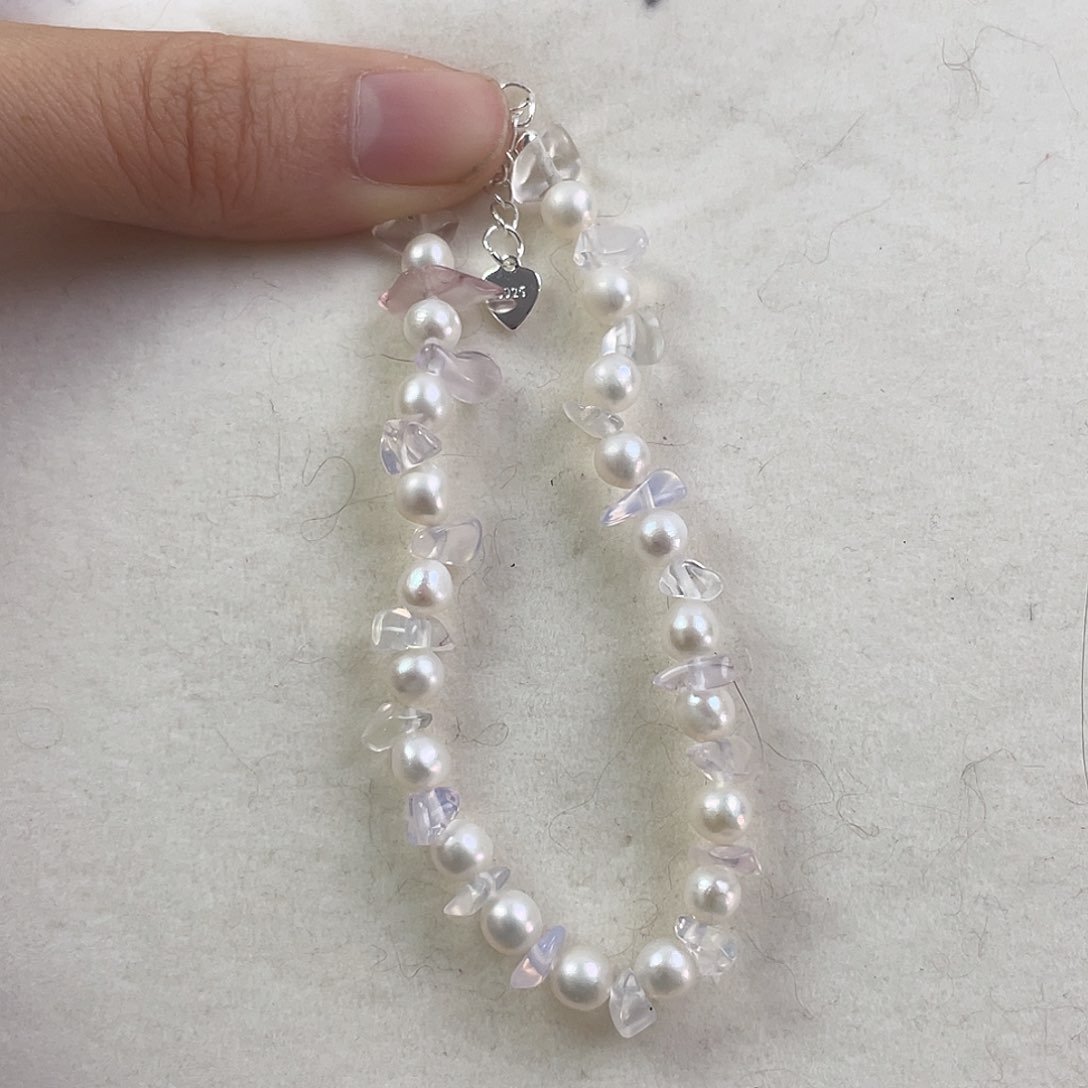 淡水珍珠耳饰银S925镶嵌