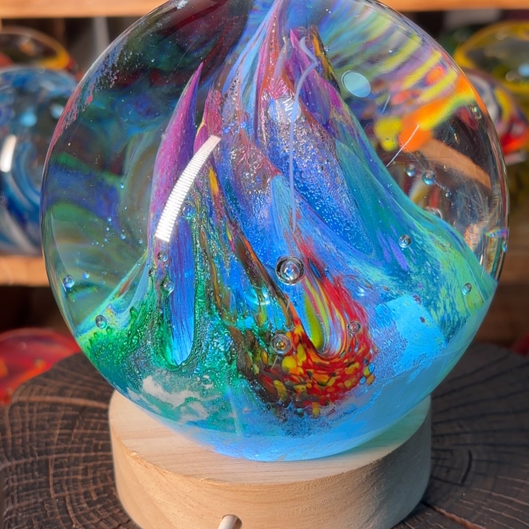 水***芝琉璃手工艺品微瑕