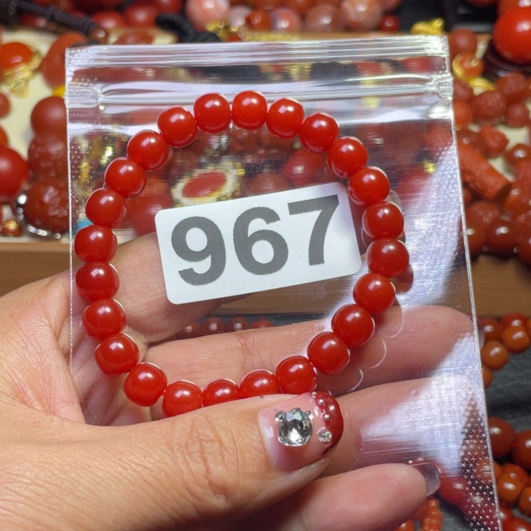 南红玛瑙项链合金爱*流