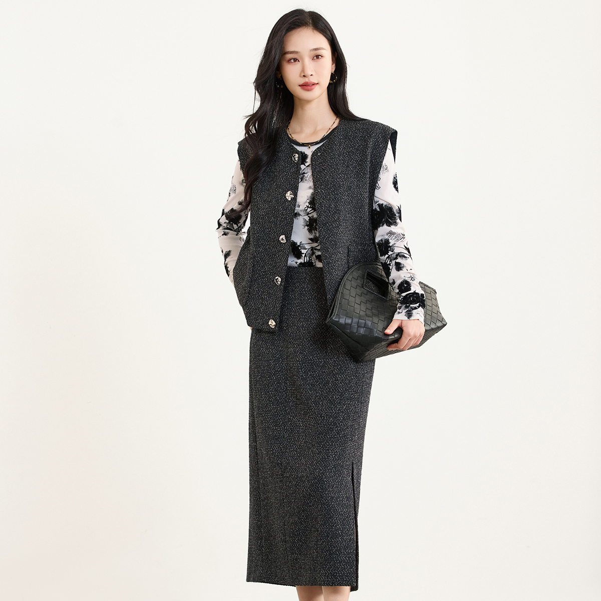 【柠檬专属】佳人苑春季半身裙J41603B