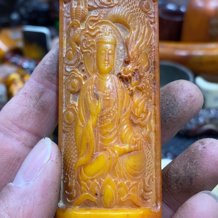 滴血莲花菩提吊坠