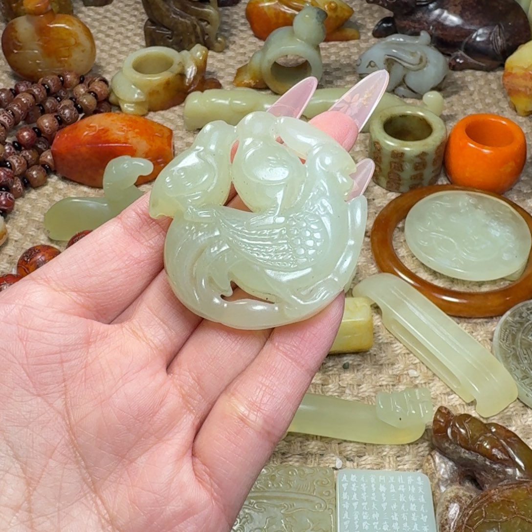 白玉菩提吊坠挂件