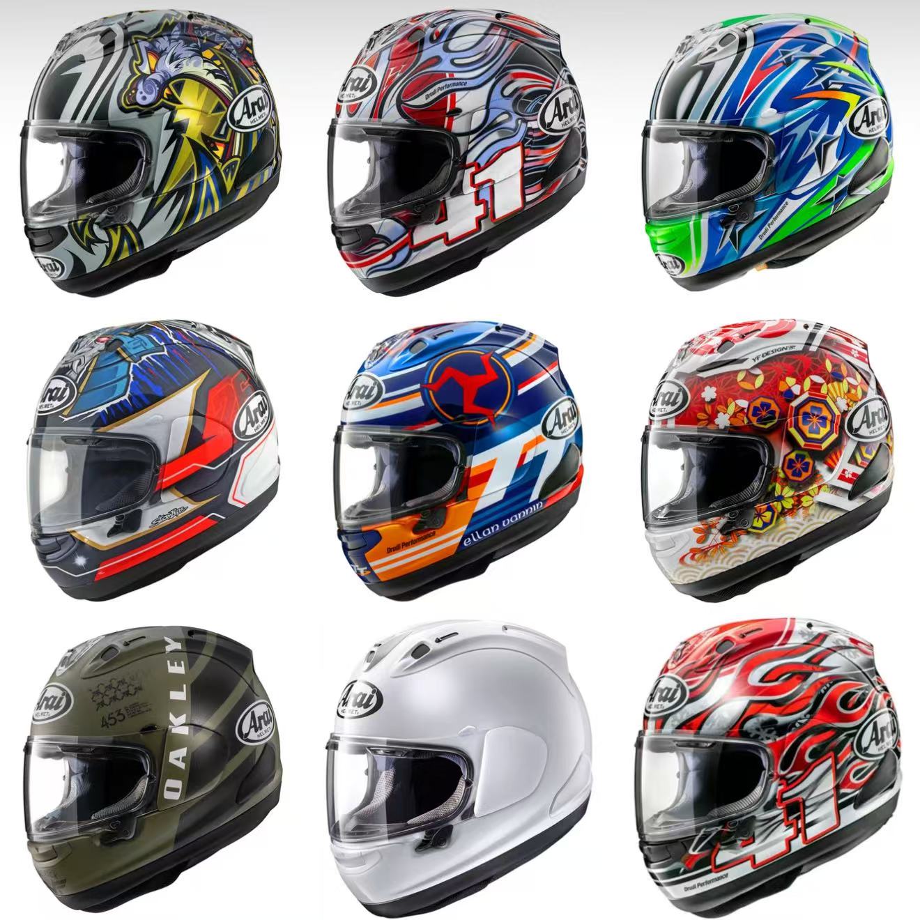 ARAI RX-7X摩托车头盔GP4芳贺仙鹤带刀侍卫五星大眼 国内现货