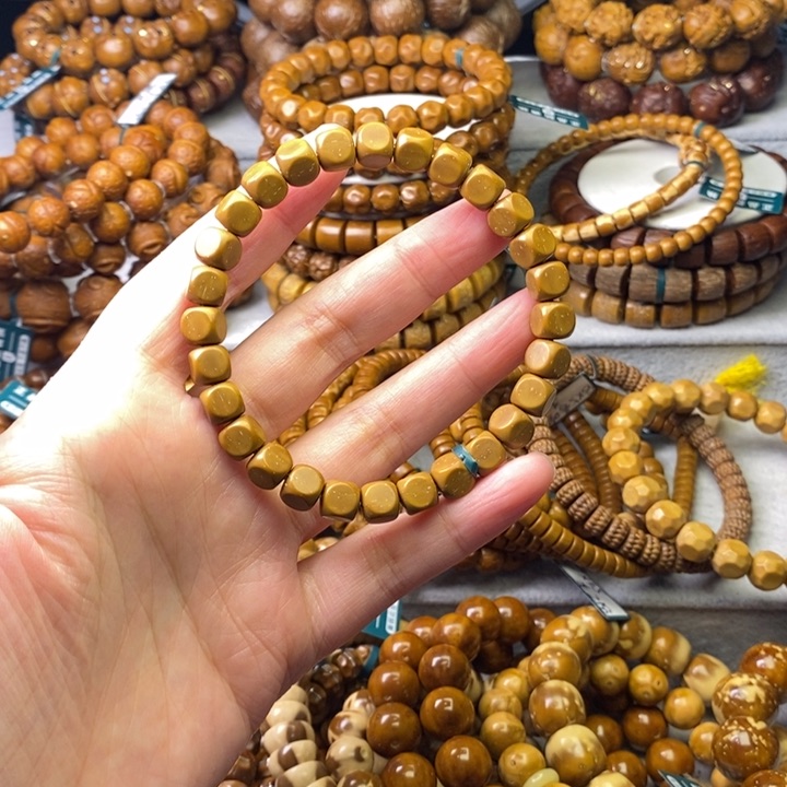 紫金鼠手串毕业实心六方卡7