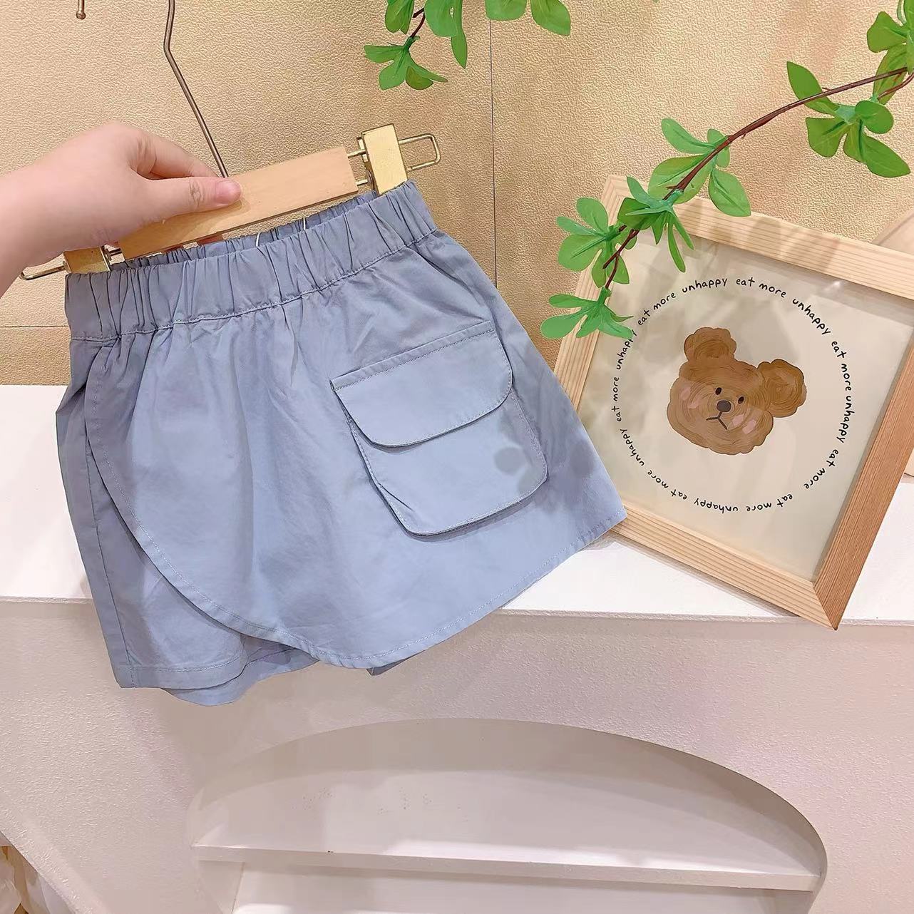 女童蓝色百搭裤裙（KIAI-823224-夏A）