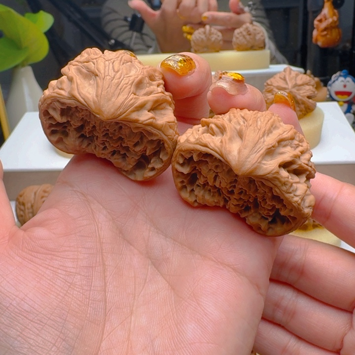 把件核桃官帽蛇头聚宝盆