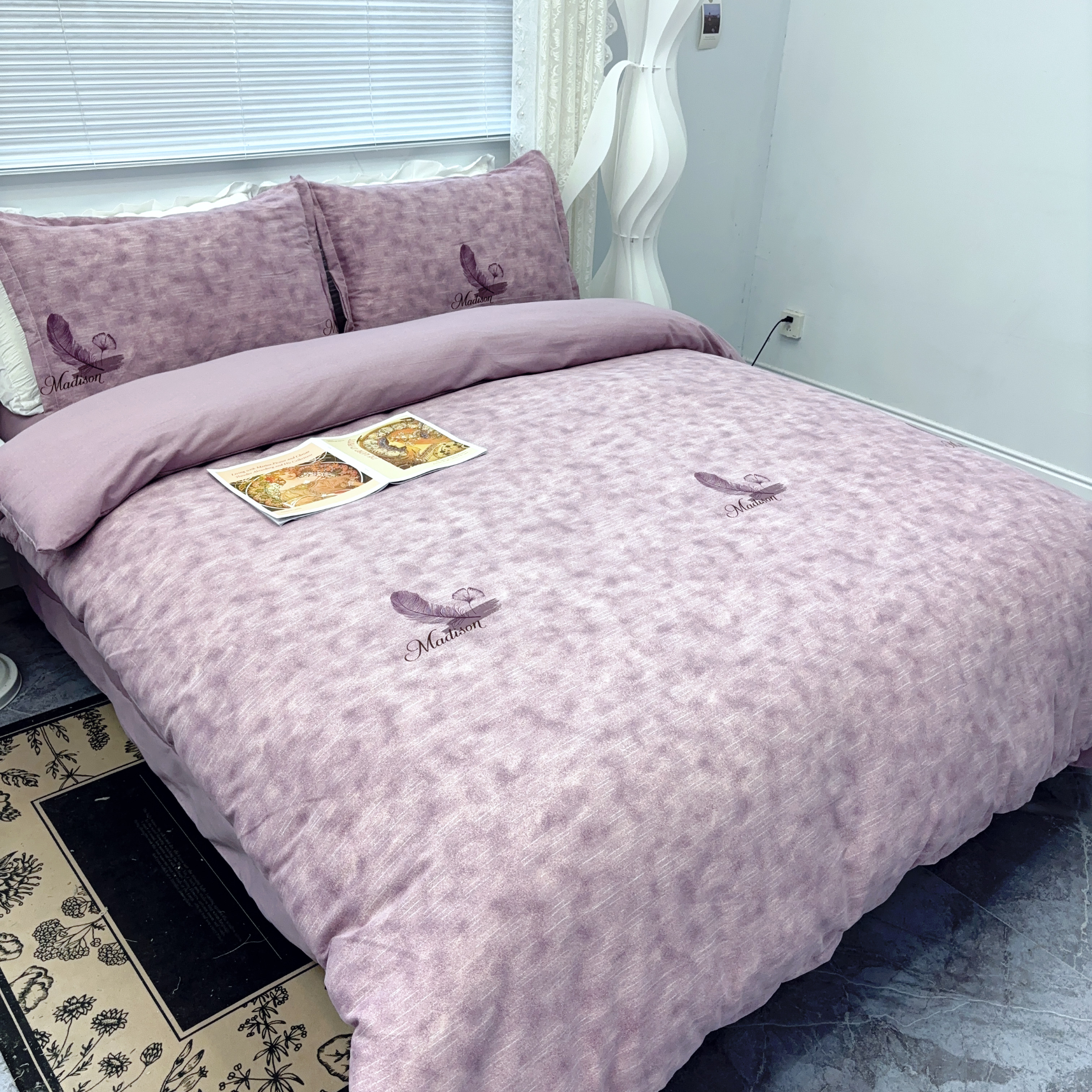 【升级秋冬加厚款】100%全棉纯棉四件套印花不起球不掉色 可机洗