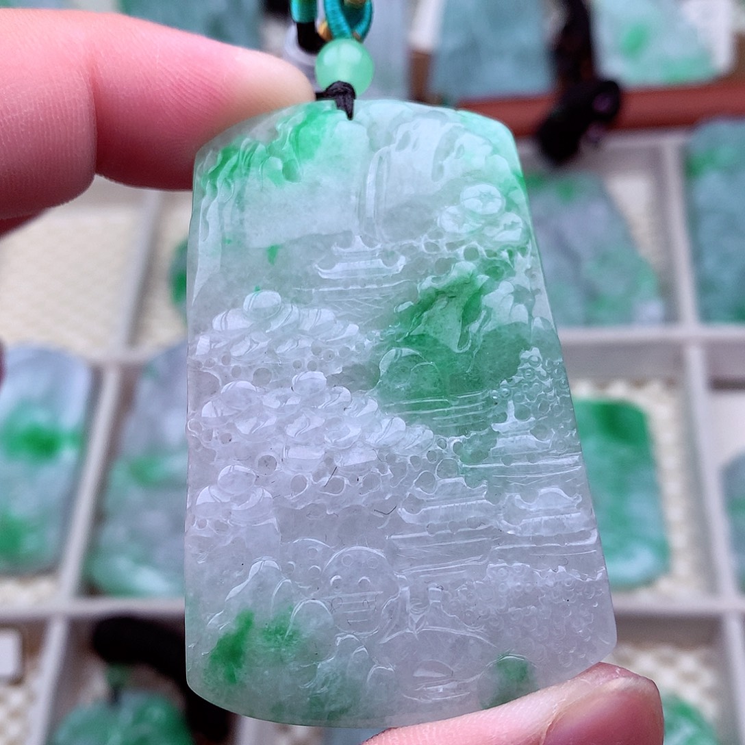 翡翠未镶嵌吊坠(不含链)