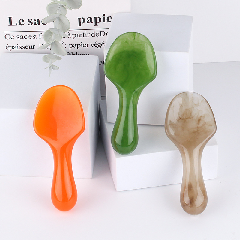 背部筋络刮痧铲子 脸部刮痧按摩棒 树脂面部拨筋棒美容工具