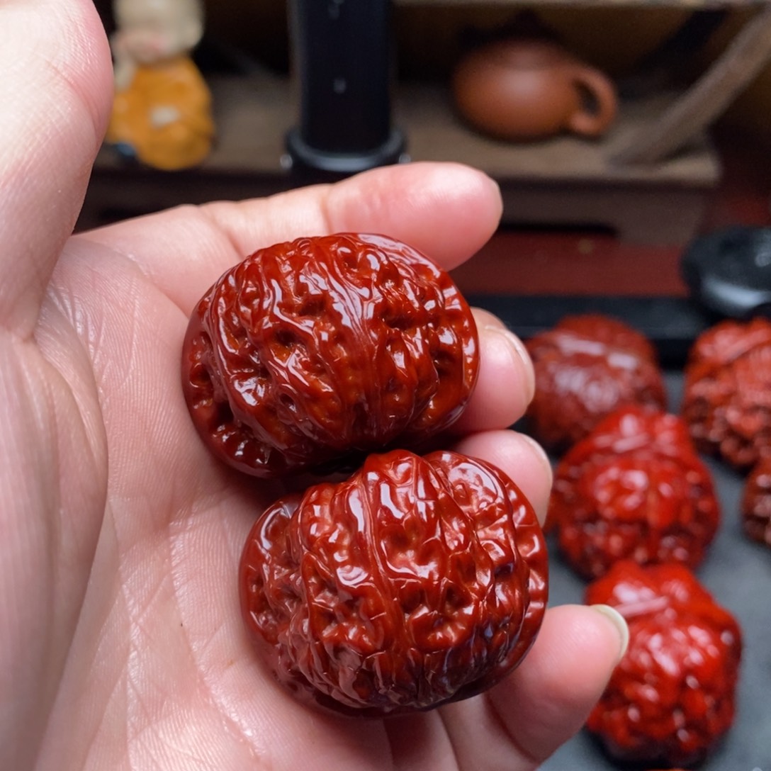 吊坠文玩核桃36白狮子