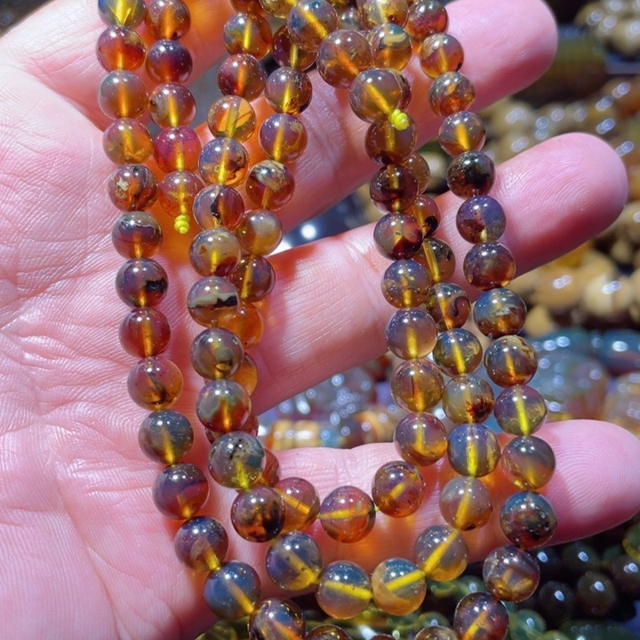 未镶嵌琥珀手链天然