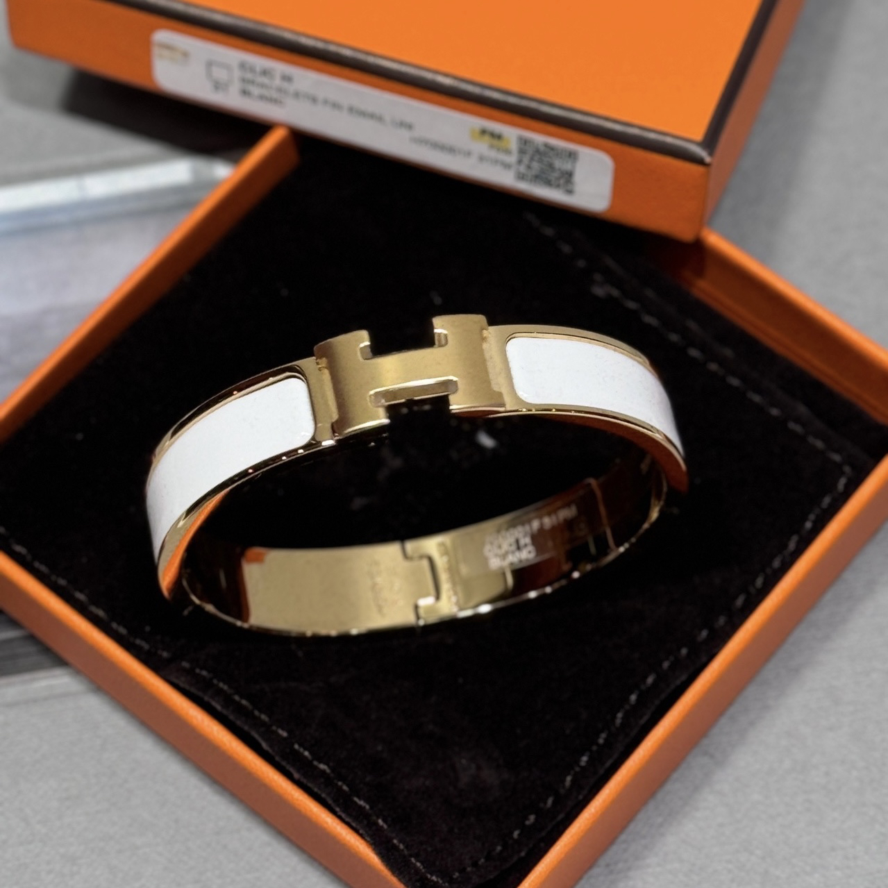全新未使用 Hermes/爱马仕 H手镯 黄金色 全❤️带膜  S号