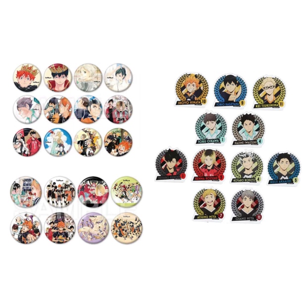 【排球少年】原画3弹许愿转盘转盘徽章盲盒（下单默认代拆）