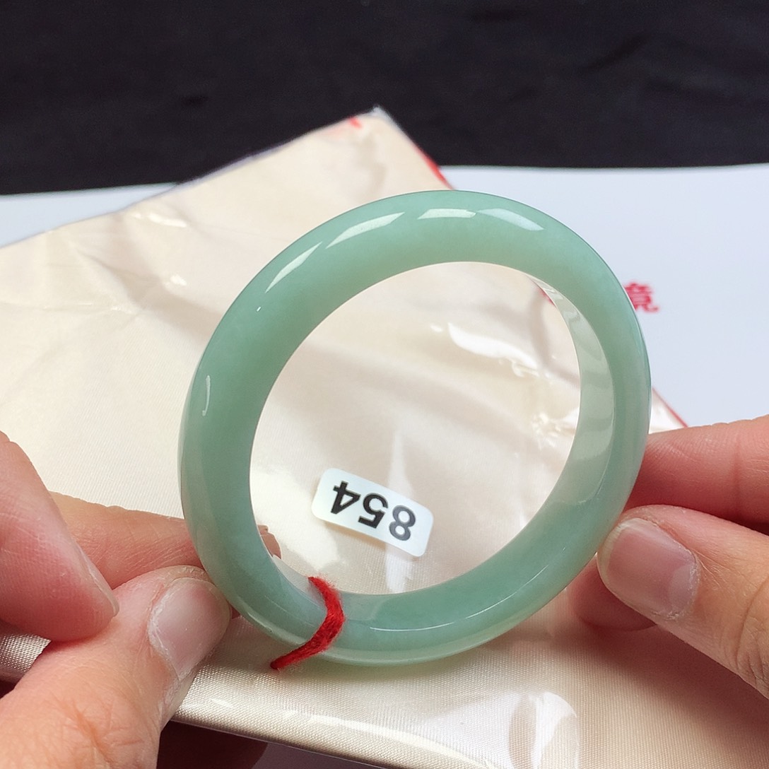 翡翠未镶嵌手镯53正圈