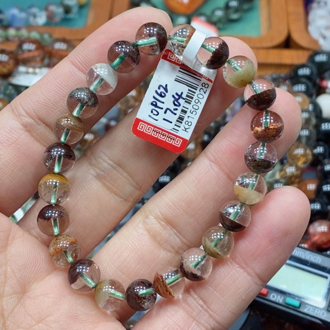 水晶手串未镶嵌心*天然