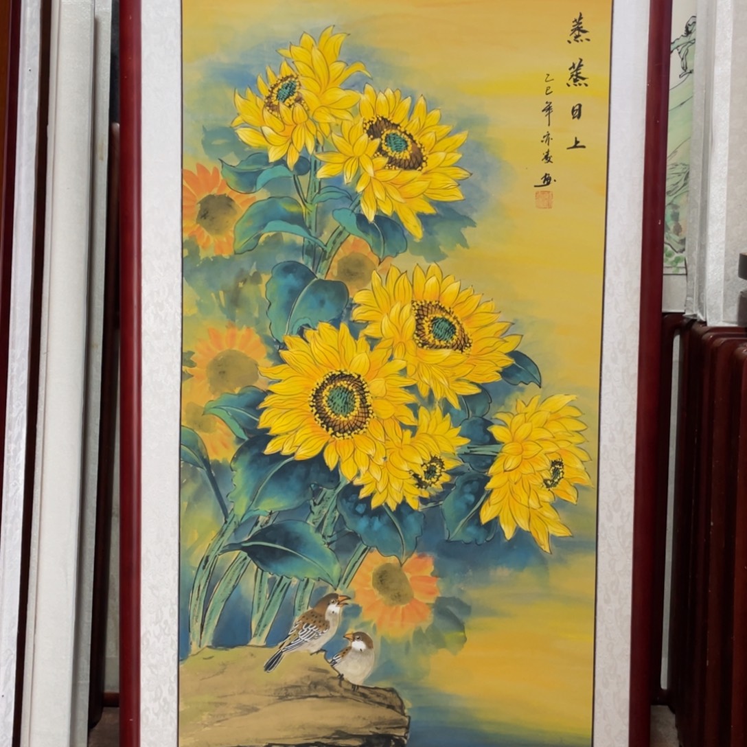 国画带框尺寸63*123厘米