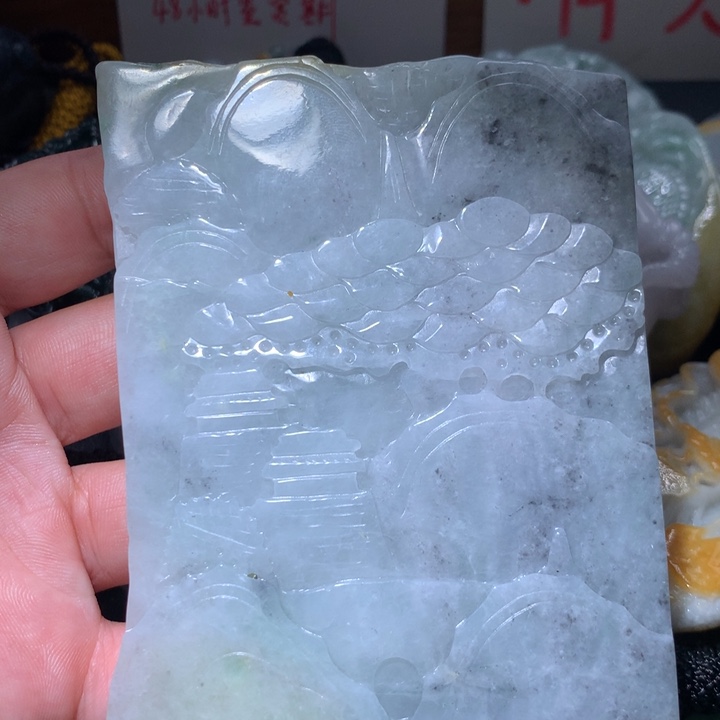 翡翠未镶嵌颈饰保真天然A货翡翠