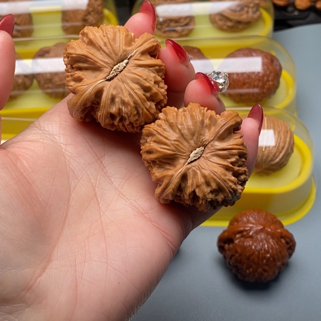 文玩核桃把件没**人43白狮子