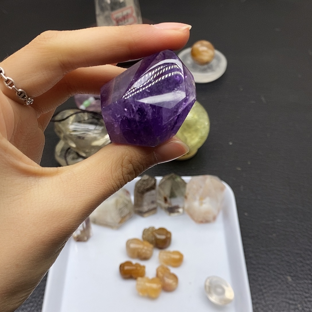 珠宝半成品水晶未镶嵌197水晶石