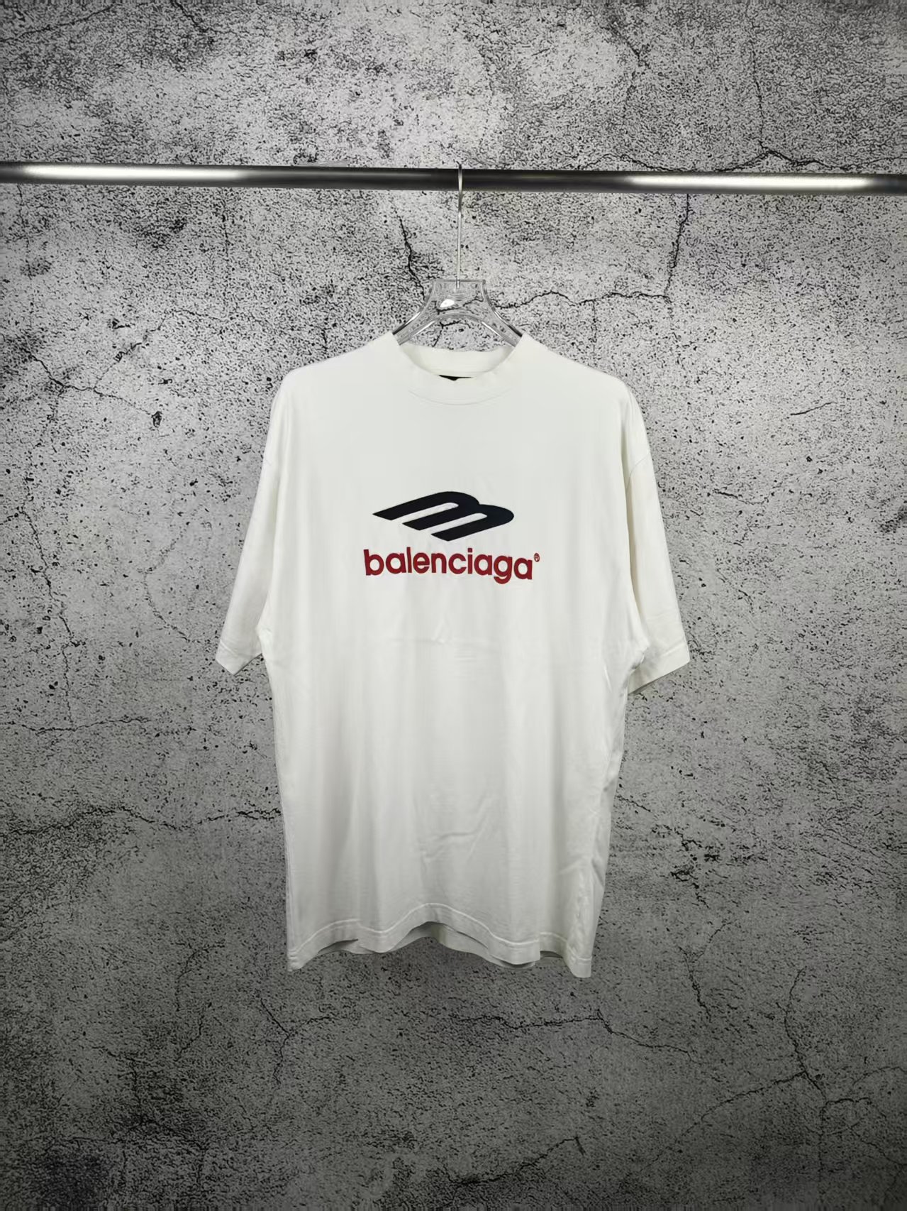 99新 Balenciaga/巴黎世家 3B刺绣T恤/S码/RN0003