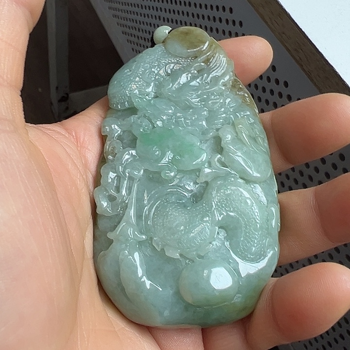翡翠未镶嵌吊坠(不含链)加*！