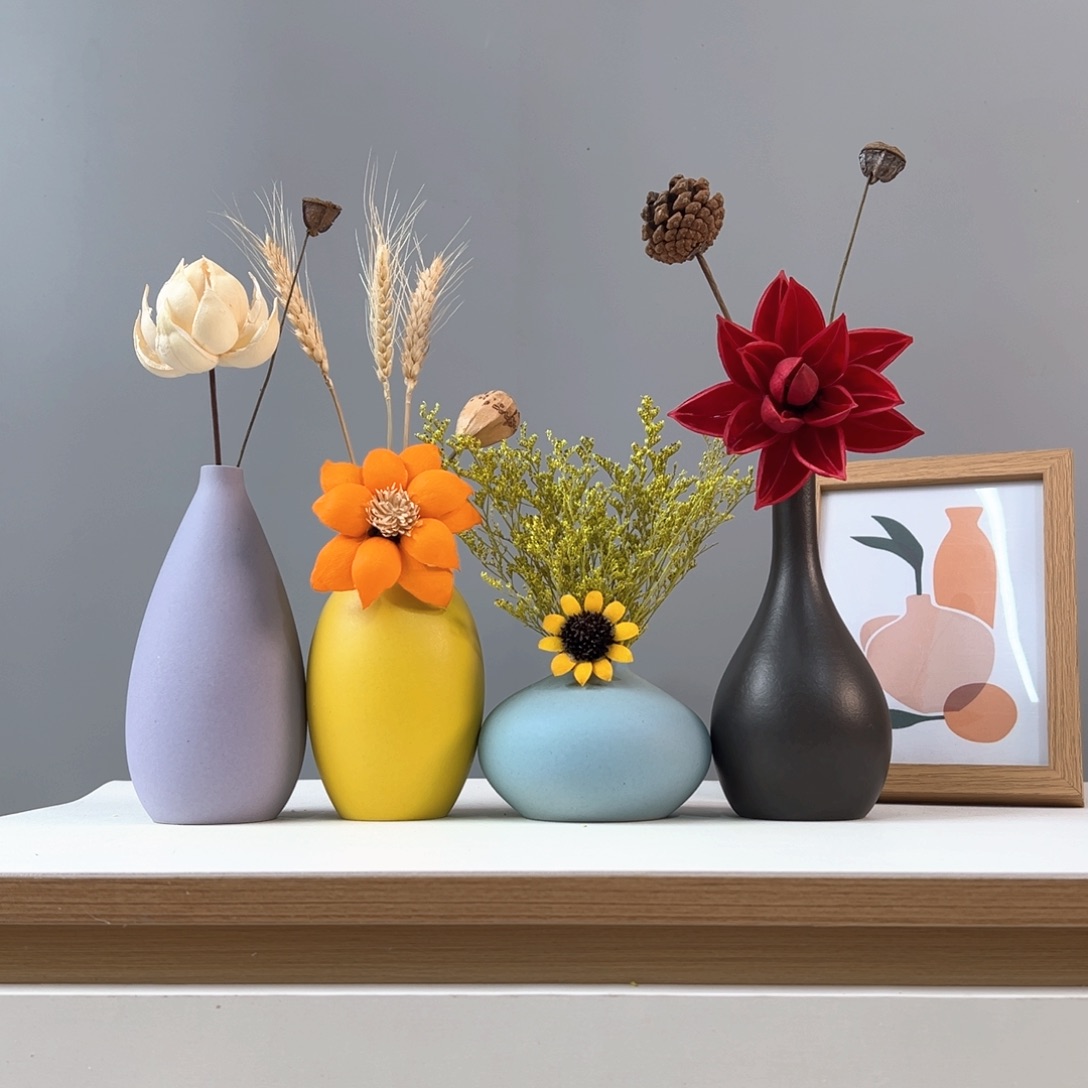 瓶花瓶带花高度20-30厘米左右