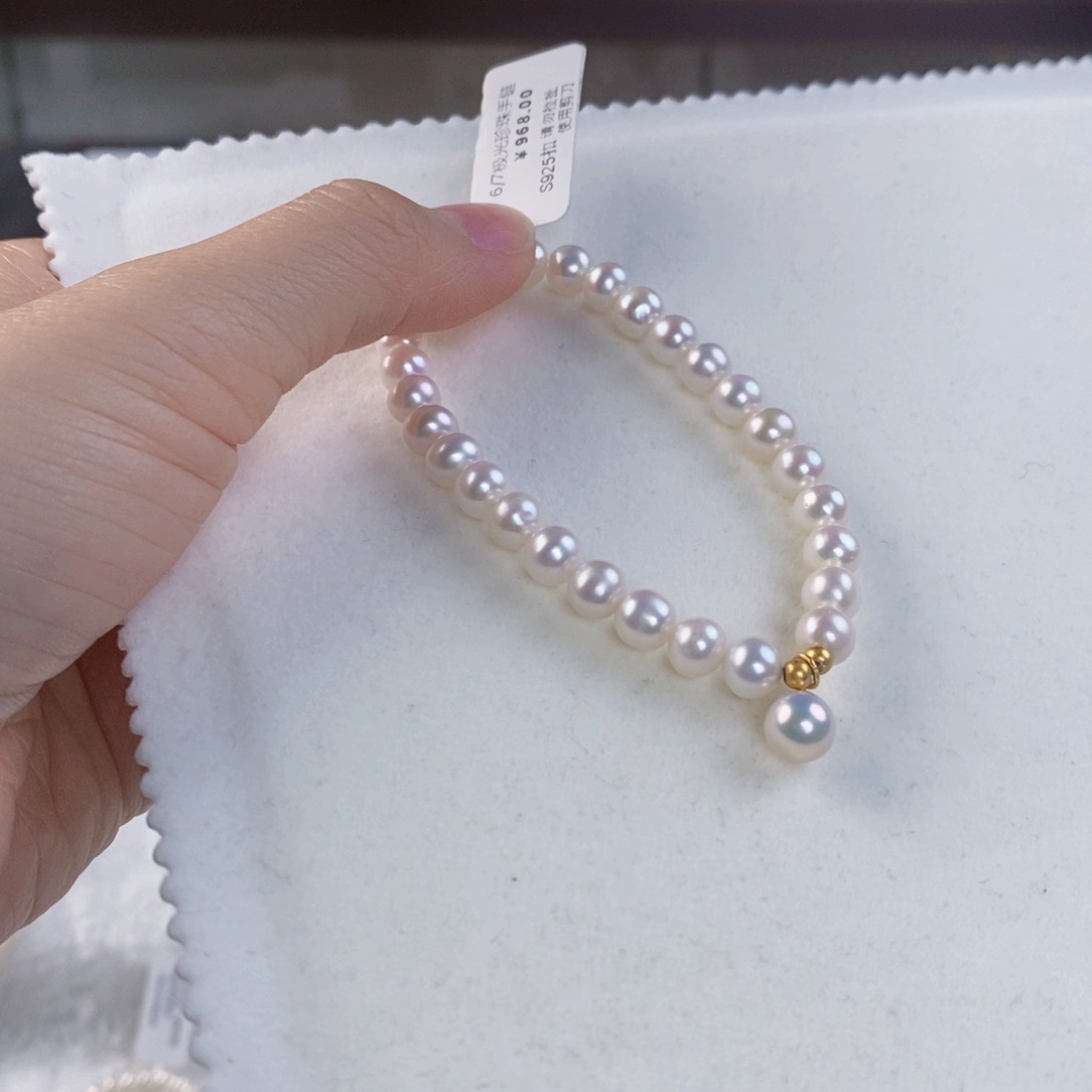 淡水珍珠手绳银S925镶嵌