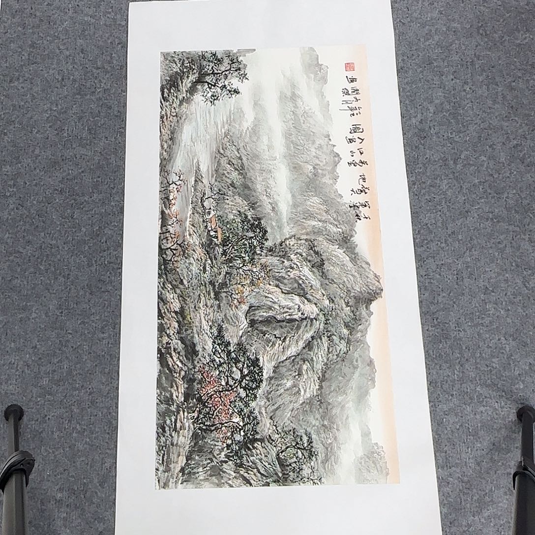国画68*35纯手绘何润杰